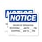 Signmission Hours Of Operation Receiving _ Am - _, 14 in W x Rectangle, Vinyl Decal OS-2PACK-NS-D-1014-L-13545 - alternate 1
